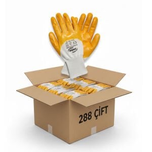 Zimak Sarı Nitril İş Eldiveni