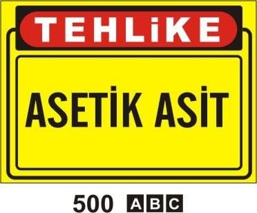 Asetik Asit Levhası