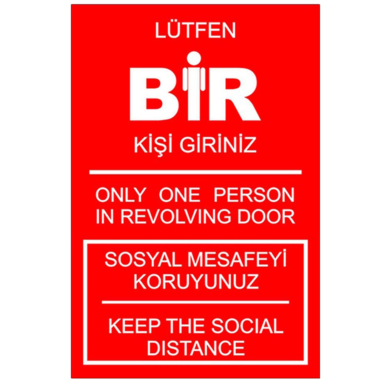 Lütfen Bir Kişi Giriniz Levhası