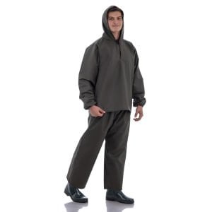 Balıkçı Takım Yağmurluk Haki Renk (Fermuarsız)