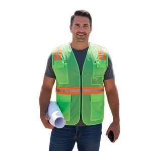 Reflektörlü Mühendis Yeleği Tek Renkli Sarı