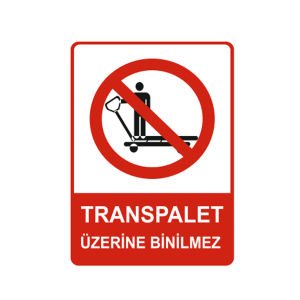 Transpalet Üzerine Binilmez