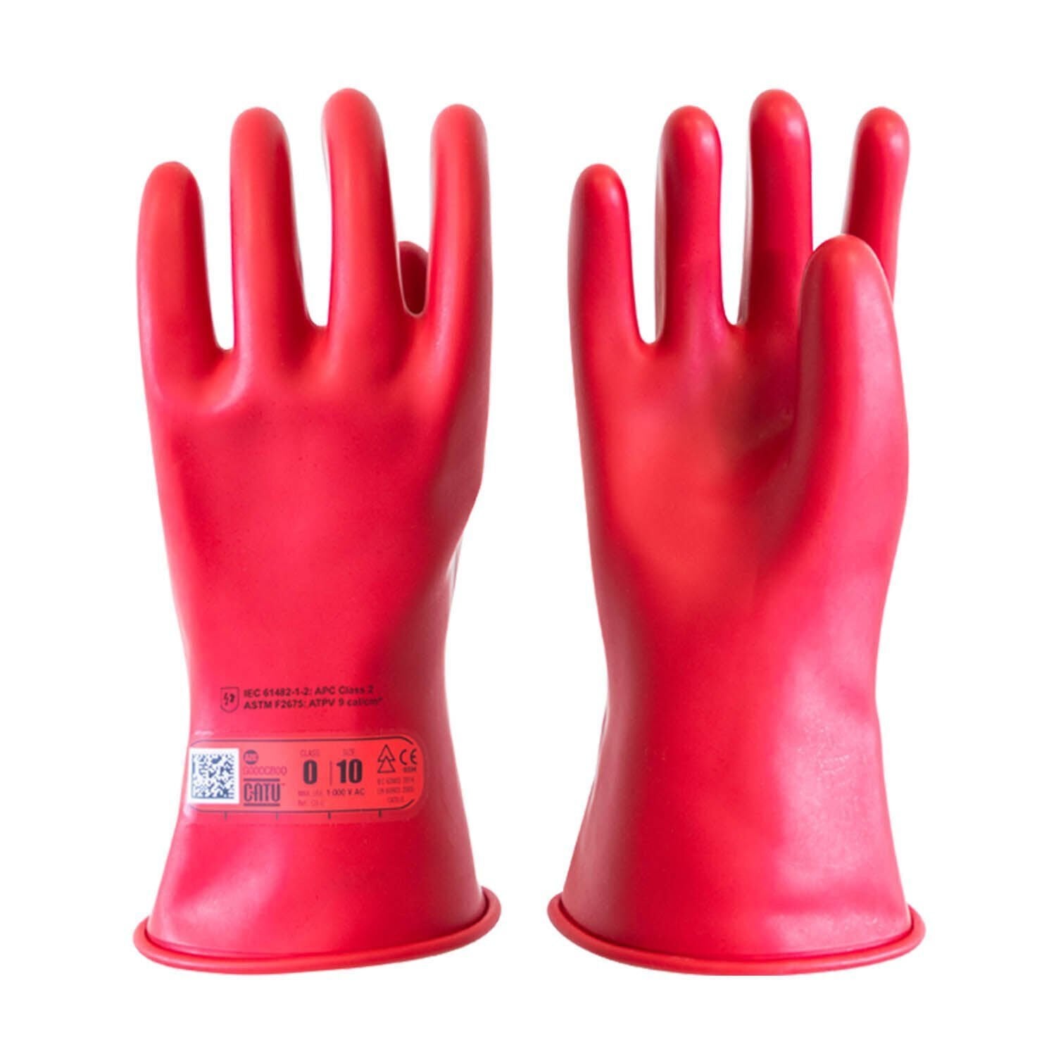 CATU Class 0 İzole Eldiven 1000V AC | Kısa Tip Elektrikçi Eldiveni Yalıtımlı İş Güvenliği Eldiveni