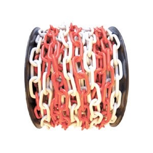 8 mm Kırmızı Beyaz Plastik Zincir 6668/KB