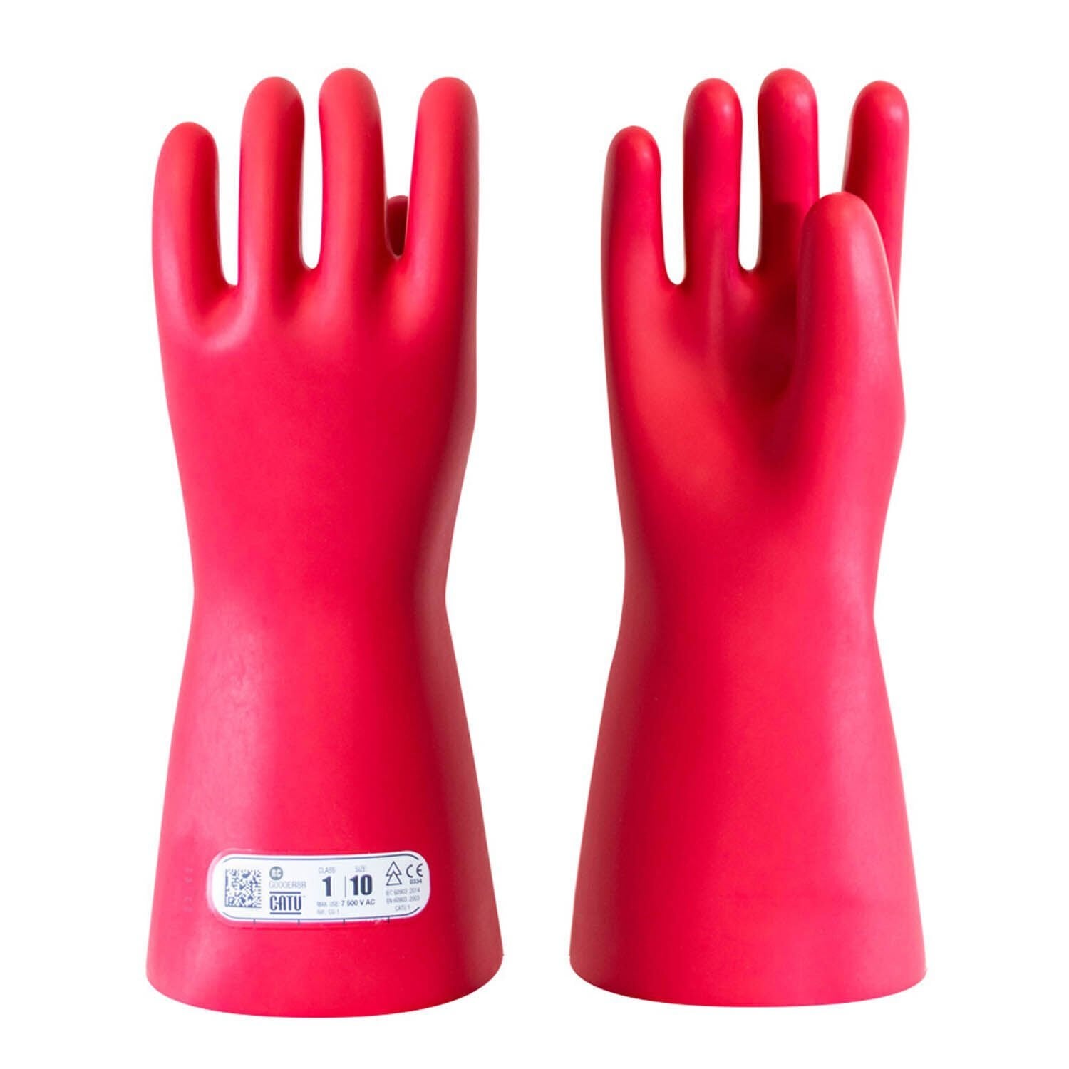 Class 1 Kısa İzole Elektrikçi Eldiveni 7500V | Orta Gerilim Yalıtkan Eldiven CATU