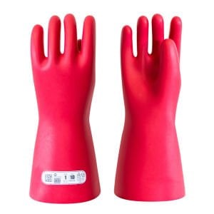 Class 1 Kısa İzole Elektrikçi Eldiveni 7500V | Orta Gerilim Yalıtkan Eldiven CATU