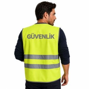 Reflektörlü Güvenlik İkaz Yeleği | Güvenlik Yazılı İkaz Yeleği