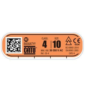 Class 4 İzole Elektrikçi Eldiveni 36000V | Yüksek Gerilim Yalıtkan Eldiven CATU