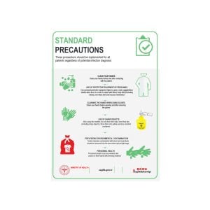 Standart Önlemler Levhası (İngilizce)