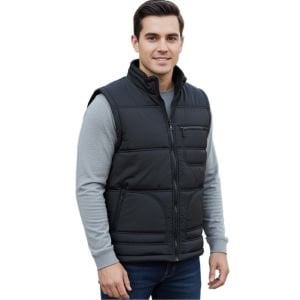 Buriş Siyah Polar Astarlı Yelek