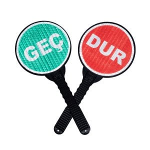 El Tipi Dur Geç Levhası | Trafik Dur Geç Kontrol Levhası MFK 9400