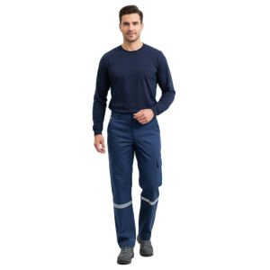 16/12 Gabardin Yazlık İş Pantolonu Lacivert Renk | İş Pantolonu | Reflektörlü Pantolon