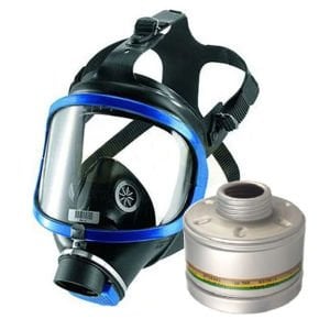 Drager 6300 Tam Yüz Gaz Maskesi + A2B2E2K1 Filtreli Kombine Set