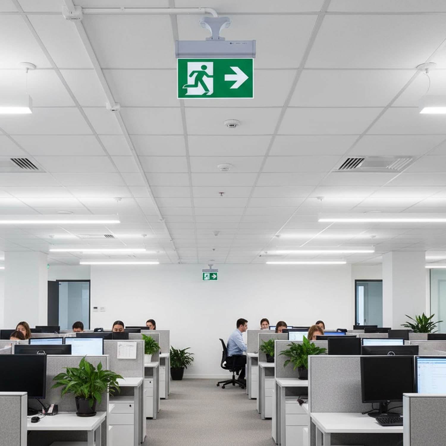 Çift Yönlü Acil Yönlendirme Armatürü (Askı Aparatlı) Sağ-Sol Yön