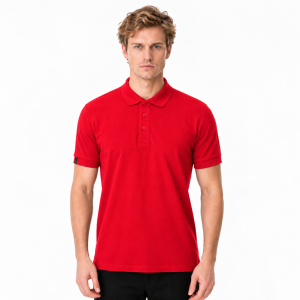 Buriş CoolFit Polo Yaka Tişört Kırmızı