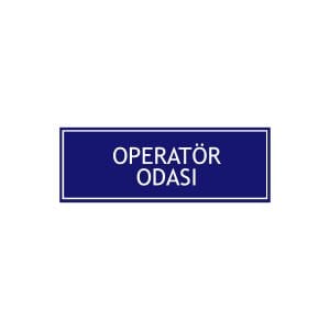 Oparatör Levhası
