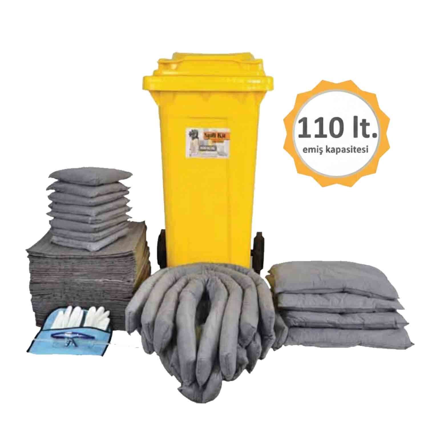 Plastik Kit 2 110 LT Yağ ve Kimyasal Emici Seti