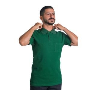 Buriş CoolFit Polo Yaka Tişört Benetton Yeşil