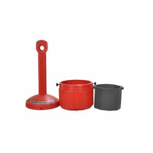 BBU Isıya Dayanıklı Söndürmatik Dış Mekan Küllüğü Kırmızı