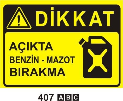 Açıkta Benzin Mazot Bırakma
