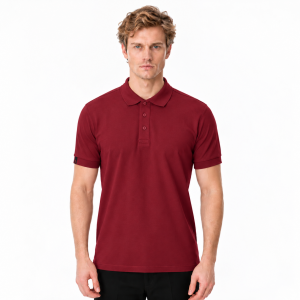 Buriş CoolFit Polo Yaka Tişört Bordo