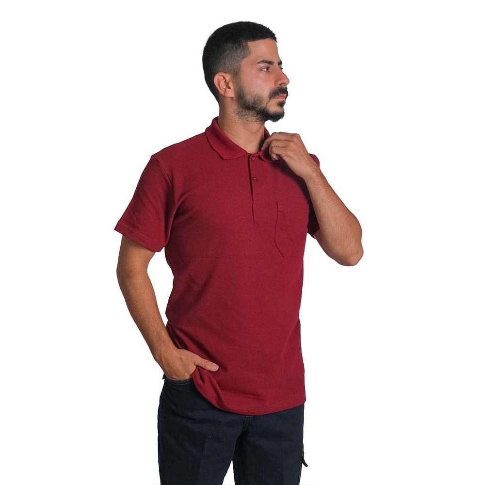 Buriş CoolFit Polo Yaka Tişört Bordo