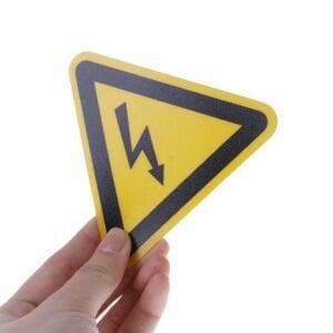 Dikkat Elektrik Uyarı Sticker 10'lu Paket