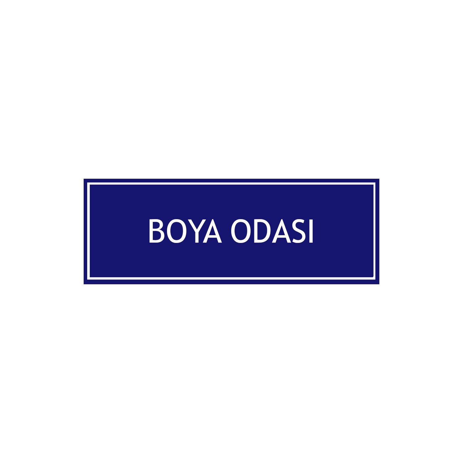 Boya Odası Levhası