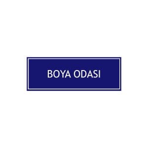 Boya Odası Levhası