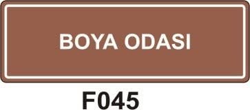 Boya Odası Levhası