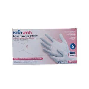Koinsmh Beyaz Lateks Pudralı Muayene Eldiveni