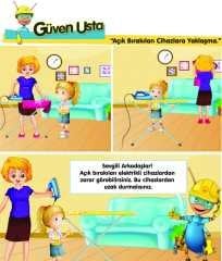 Açık Bırakılan Cihazlara Yaklaşma Levhası