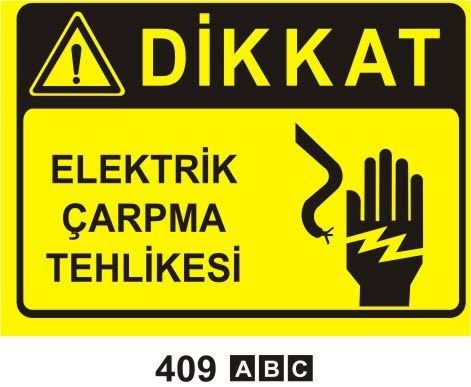 Elektrik Çarpma Tehlikesi Lehvası