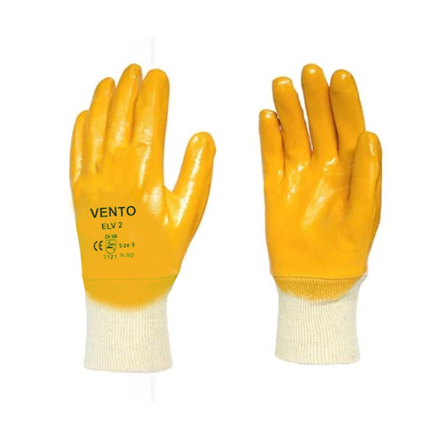 Vento ELV-2 Tam Kaplı Sarı Nitril Eldiven