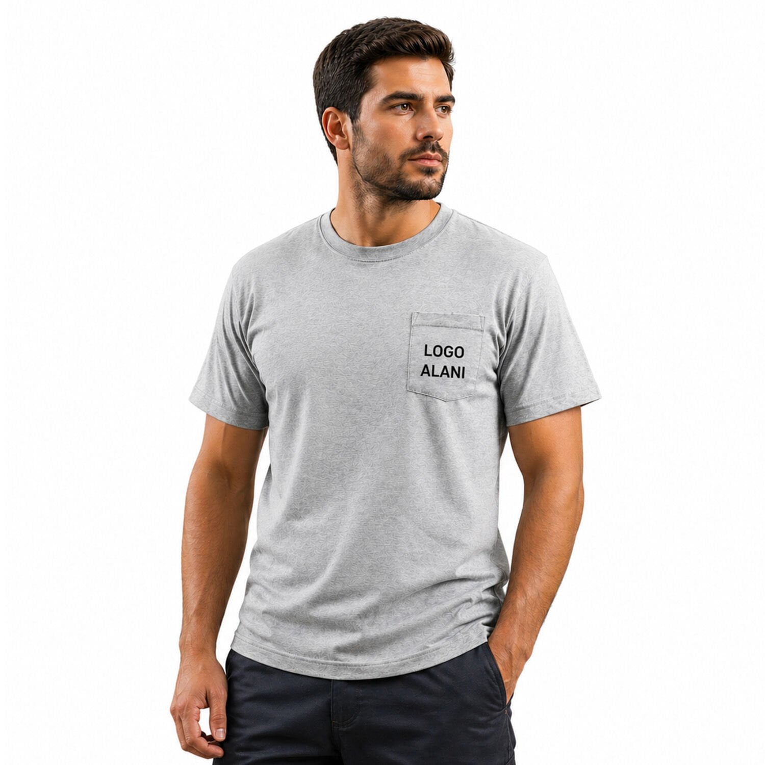 Baskılı Firma Logolu 0 Yaka Tişört | Firma Logolu Tişört | Baskılı Tişört | Kendin Tasarla