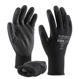 Rock Safety Scarab-Eco Pu Eldiven | Siyah Montaj Eldiveni