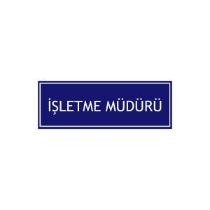 İşletme Müdürü