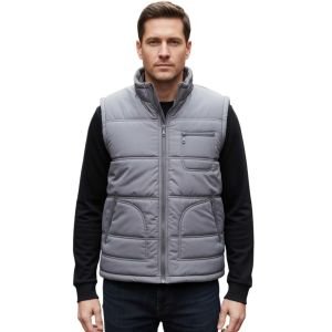 Buriş Gri Polar Astarlı Yelek