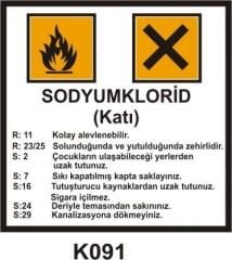 Tehlikeli Madde Ambalaj Saklama Kapları Etiketleri