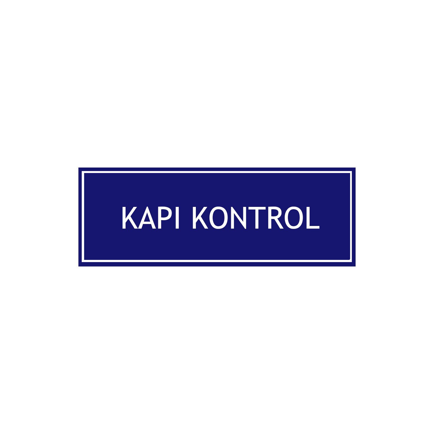 Kapı Kontrol Levhası