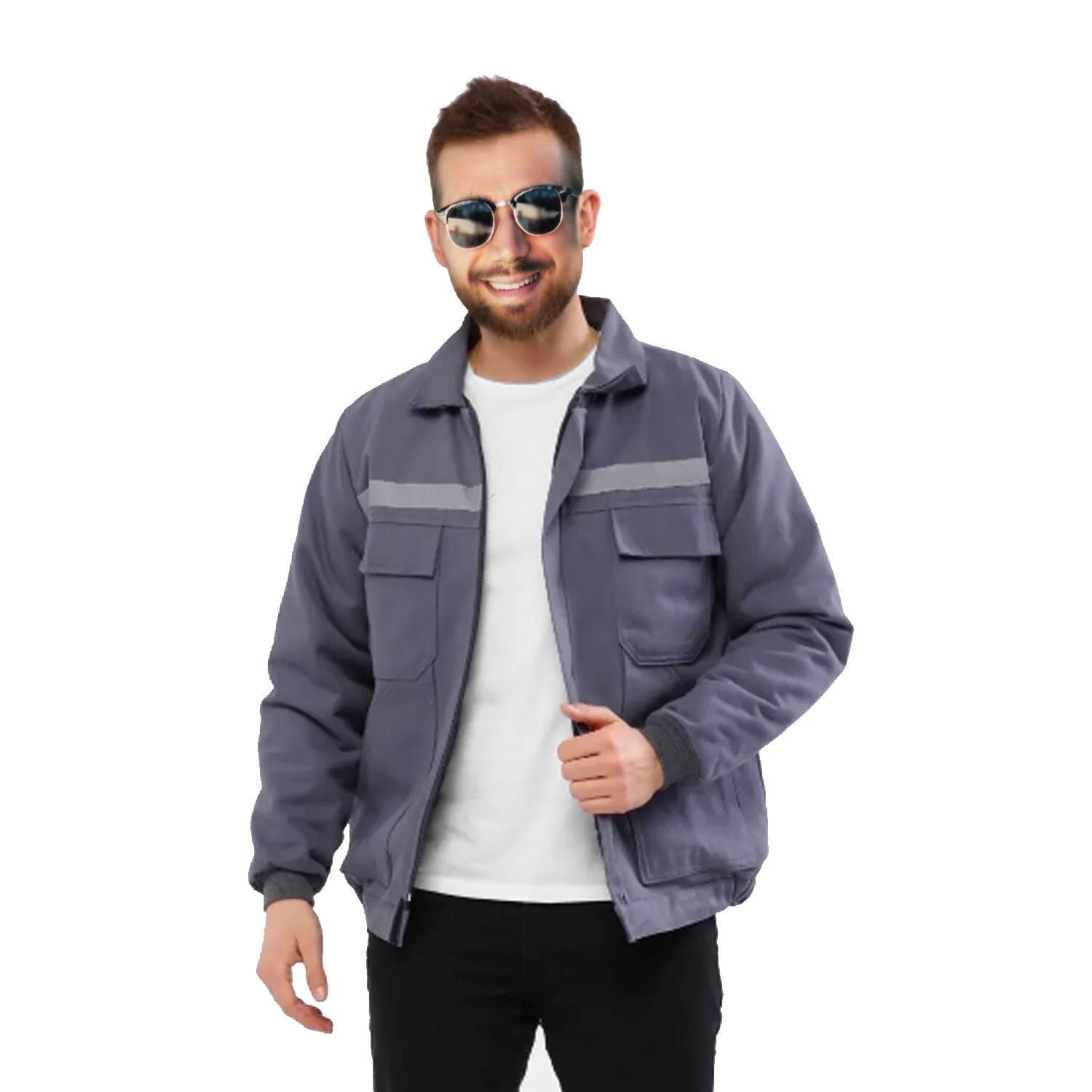 7/7 Gabardin Kapitoneli Mont Gri | Kışlık Gabardin Mont