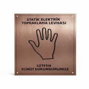 Buriş Bakır Levha Antistatik ESD Elektrik Topraklama Levhası | Topraklama Bakır Levha