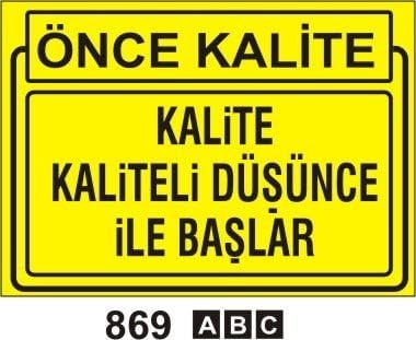 Kalite Kaliteli Düşünce İle Başlar