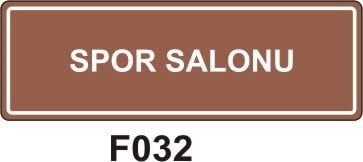 Spor Salonu Odası Levhası