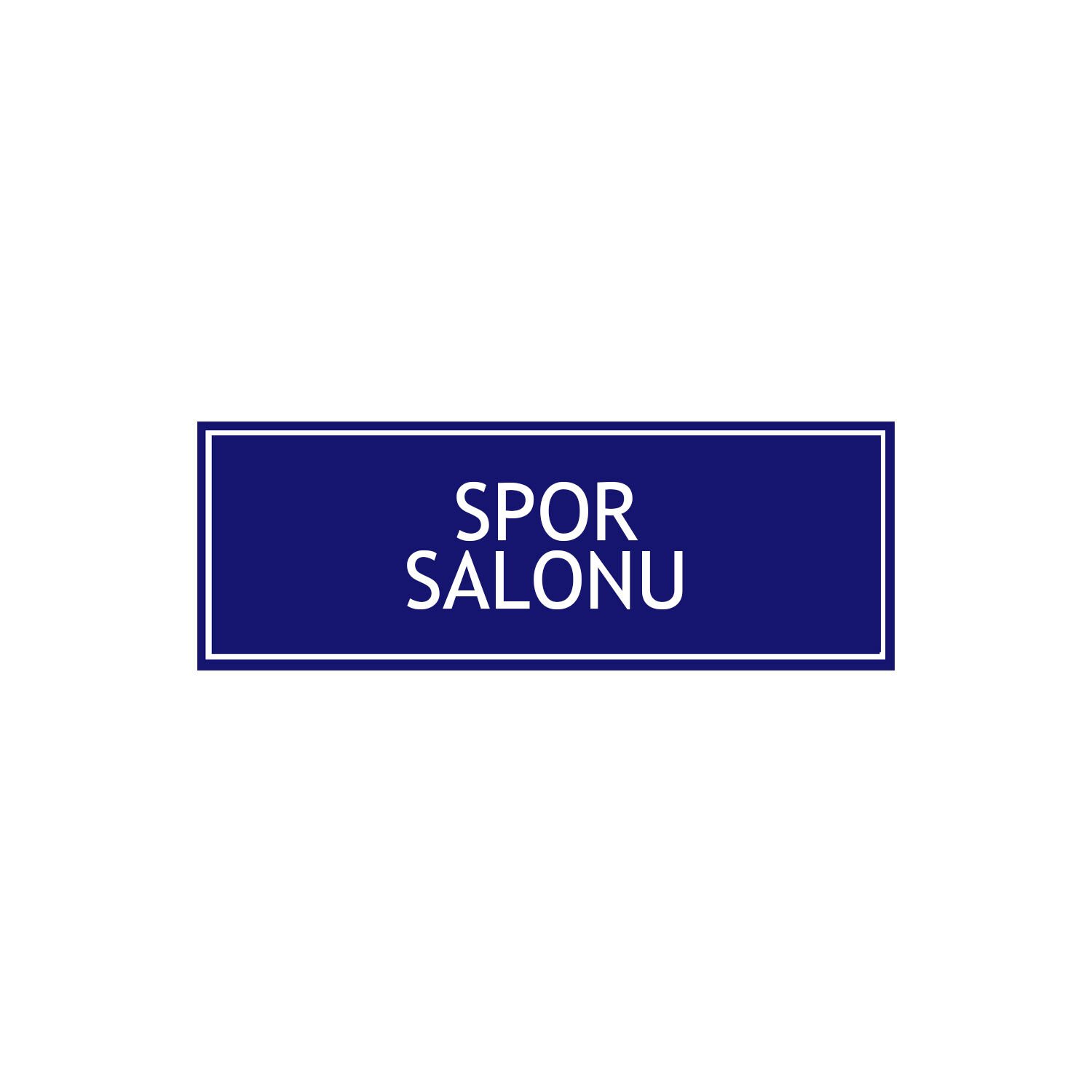 Spor Salonu Odası Levhası
