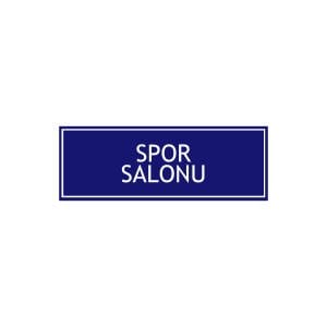 Spor Salonu Odası Levhası