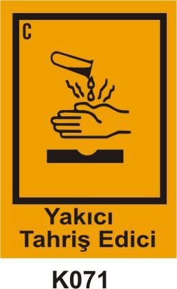 Tehlikeli Madde Ambalaj Saklama Kapları Etiketleri