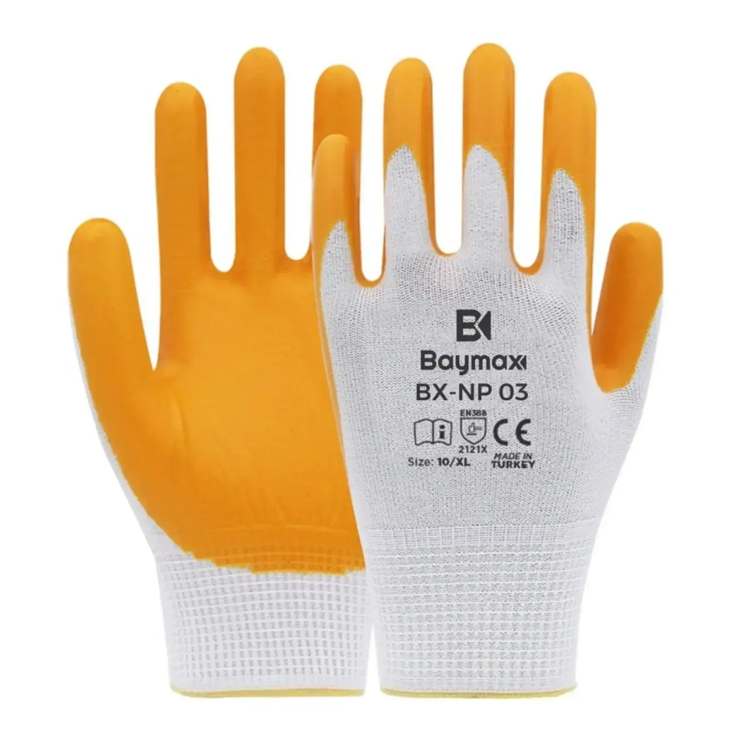 Baymax BX-NP 03 Nitril Sarı İş Eldiveni