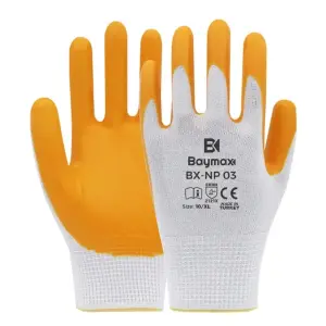 Baymax BX-NP 03 Nitril Sarı İş Eldiveni