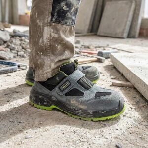 Baymax BX-01 S1P Çift Dansite Süet Çelik Burun Çelik Ara Taban Cırtlı İş Ayakkabısı